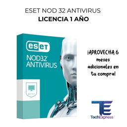 Imagen de ESET NOD 32 ANTIVIRUS - Licencia 1 año + 6 meses adicionales de regalo
