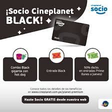 Imagen de Cinéplanet  1 mes socio black 