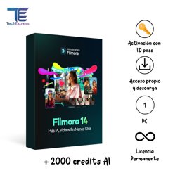 Imagen de Filmora 14 + 2000 credits AI - Permanente