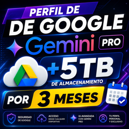 Imagen de PERFIL  3 MESES DE ALMACENAMIENTO DE GOOGLE